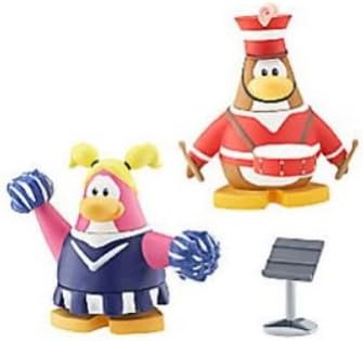 Club Penguin - Penguin Marching Band Member & Cheerleader Mix & Match Mini Figure - Rare, Mix and Match Body Sections - Collectible Cake Toppers - 2"