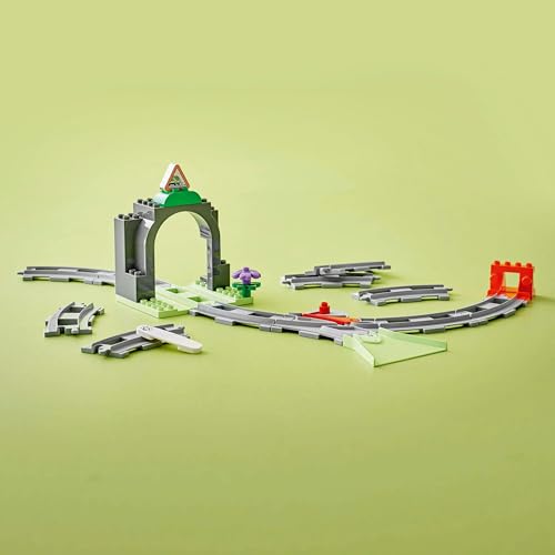 Image of LEGO DUPLO Town Train Tunnel and Tracks Expansion Set 10425 Building Blocks Toys for 2+ Gift for Boys and Girls