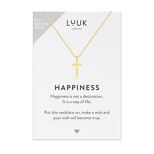 Colliers en argent sterling 925 LUUK LIFESTYLE avec pendentif pour femmes