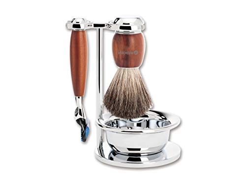 Böker Manufaktur Solingen Set de afeitado de madera de ciruela, 1 pieza 04BO194SOI Cover