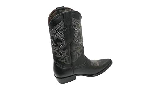 Dona Michi Men's Genuine Leather Western Cowboy Boots Leather Sole2