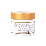 Honey Girl Organics Personal Lubricant, USDA Certified Organic Lubricant with Beeswax and EVOO (2 Oz)