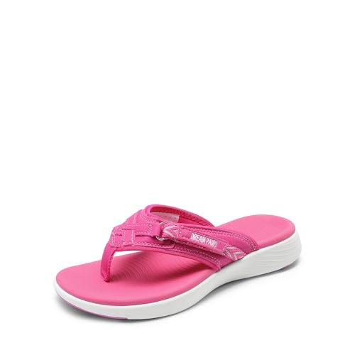 Image of DREAM PAIRS Womens Arch Support Lightweight Flip Flops
