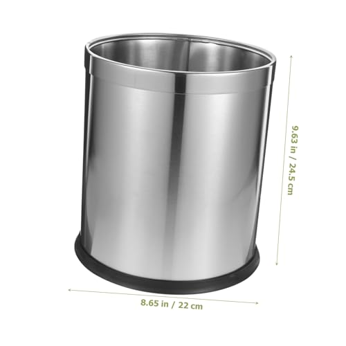 Caneca de basura de acero inoxidable para baño y hogar miniatura 6