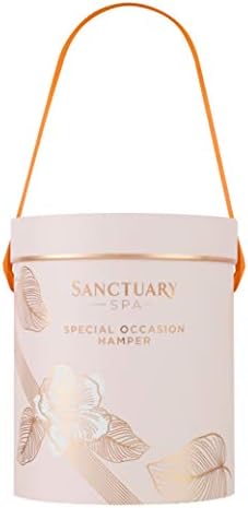 Sanctuary Spa Gift Set, Special Occasion Hamper With Shower Gel, Body Scrub, Body Butter, Bubble Bath, Hand Cream and Foot Cream, Gift For Women, Birthday, Vegan and Cruelty Free