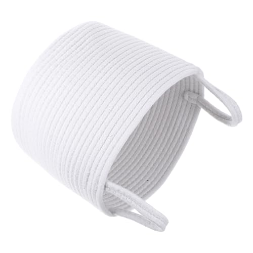 Hemobllo Cesta De Almacenamiento Cestas Almacenaje Cestas Pequeñas Contenedor De Almacenamiento Rectangular Organizador De La Sala De Lavandería Cesta De Ropa Sucia Cuerda De Algodón