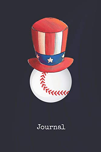 Journal: Baseball United States of America Bird | Blank Writing Journal | Patriotic Stars & Stripes Red White & Blue Cover | Daily Diaries for ... Taking | Write about your Life & Interests