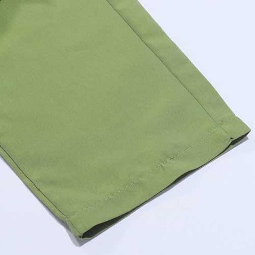 Mens Casual Cargo Pants Lightweight Relaxed Fit Elastic Waist Drawstring Hiking Work Joggers Sweatpants with Pockets4