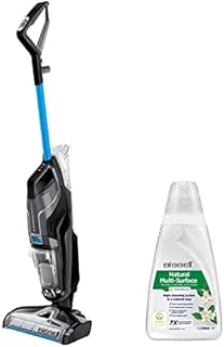 BISSELL CrossWave C6 Bezprzewodowy | Odkurzacz i Mop| System Zarządzania Zapachami | Wydajny Akumulator Litowo-Jonowy 36V | Zbiornik do Czyszczenia 820ml i Odzysku 620ml | Czarny/Niebieski | 3566N