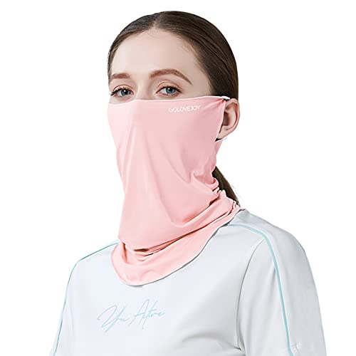 ネックガード フェイスカバー 冷感 夏用 UPF50+ 【耳かけタイプ・ひんやり・UVカット】 ネックカバー 日焼け防止 吸汗速乾 伸縮・通気性 呼吸しやすい アウトドア ランニング サイクリング 男女兼用