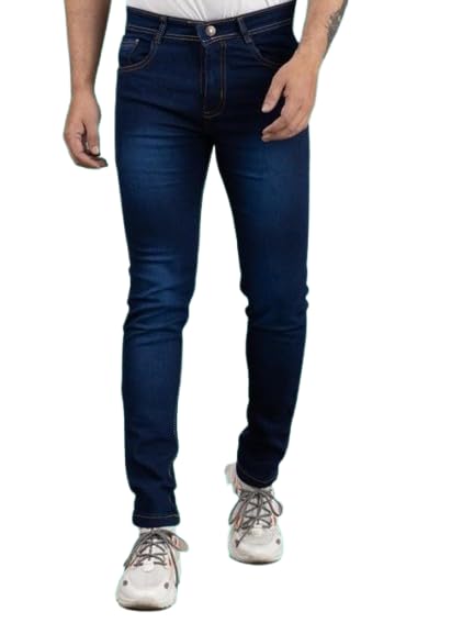 Mens Solid Denim Jeans, Comfortable Stylish-picture-34