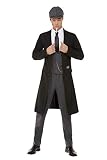 Smiffys 70034XL Offiziell Lizenziertes Peaky Blinders Shelby Herren-Kostüm, Schwarz, XL - Size 46
