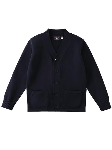 Smith's American Boys' V-Neck Cardigan - Navy, 2t