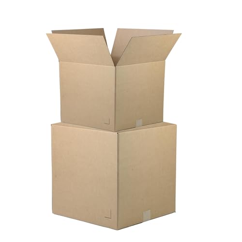 Image of The Boxery 12 inchx9 inchx9 inch Brown /Kraft Corrugated Cardboard Shipping Boxes 25-Pack | Mailing, Packing, Moving & Storage for Business /Home - Durable - Eco-Friendly, Recyclable - Made in the USA