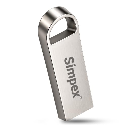 Image of Simpex (16 GB 2.0V) Metal Body 16GB USB Flash Drive, High Speed Read & Write Pen Drive, Magnetic, X-Ray & Temperature Resistant, Compatible with Windows & Mac OS