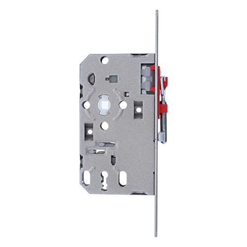 ToniTec Zimmertür Einsteckschloss Dornmaß 55 mm Falle + Riegel Kunststoff links BB (Buntbart)