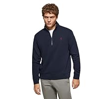 Polo Club Sudadera con Media Cremallera sin Capucha Azul Marino