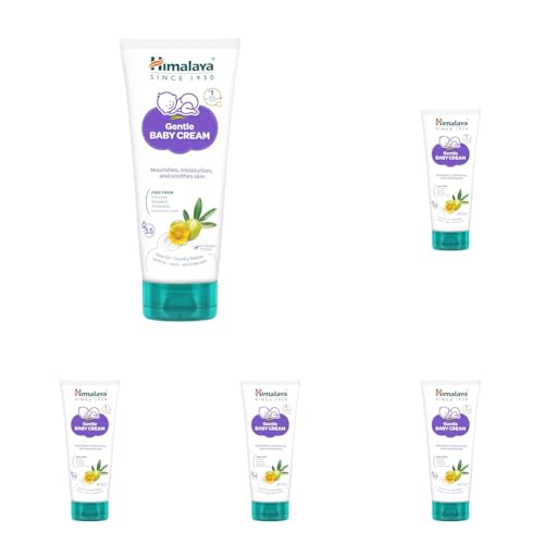 Image of Himalaya Gentle Baby Cream 200ml with Olive Oil, Giloy & Licorice | pH 5.5 | No. 1 Doctor Recommended Baby Cream | Hypoallergenic | Nourishing Baby Face Cream & Moisturizer for All Skin Types