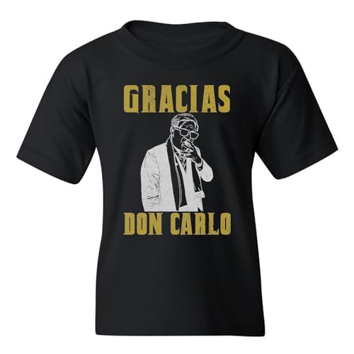 Nena & Nene Gracias Don Carlo Madrid Tribute - Ancelotti Soccer Youth Unisex T-Shirt (Black, Youth Small)