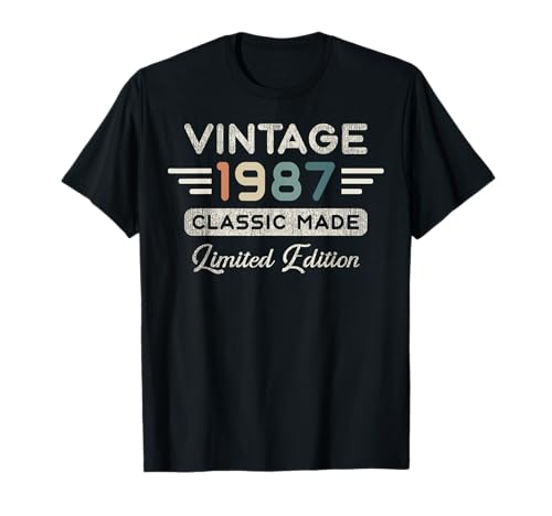 Vintage 1987 Limited Edition 38 cumpleaños Camiseta