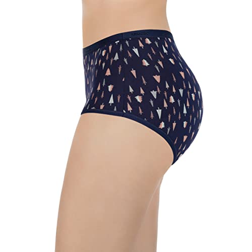 Image of Amante Printed Cotton Full Brief Panty Pack(Pack of 3)