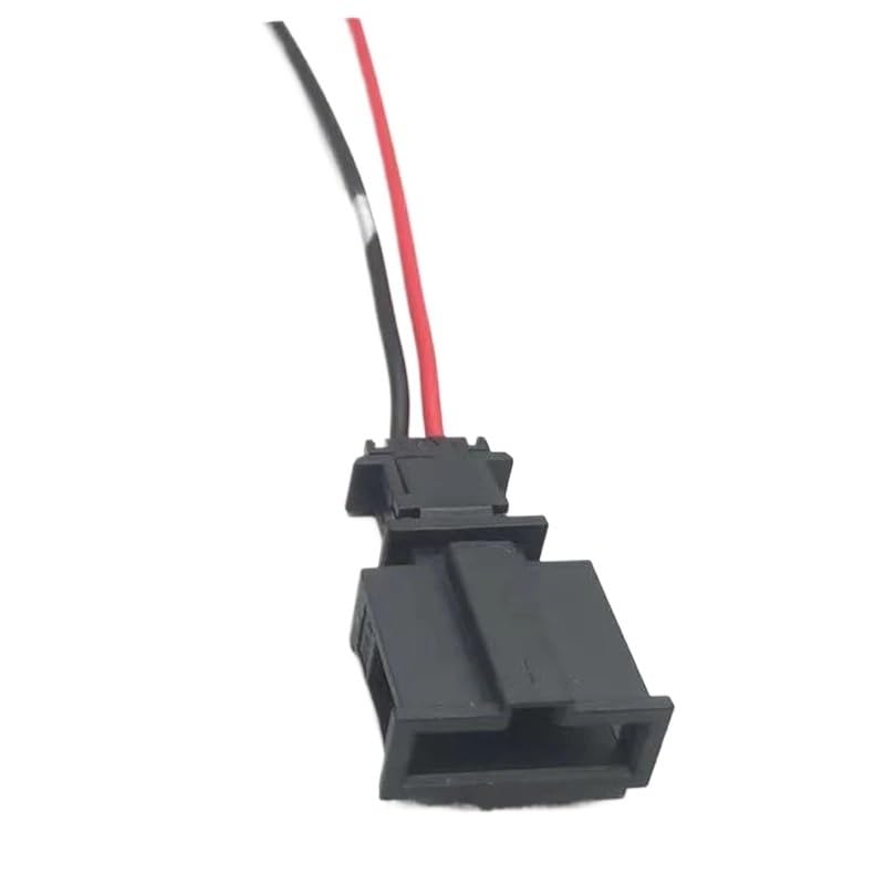 FENG GUO 2 Pin License Light Socket Door Light Connector Trunk Lights Horn Plug 3B0972712 1J0971972 with Wires 1J0 971 972(2pin Male,20 Sets)