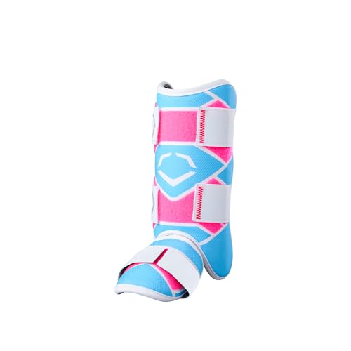 EvoShield SRZ-2™ Youth Batter’s Leg Guard- Pink/Blue - Thumbnail 3