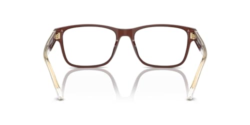 Image of Emporio Armani mens Ea3239f Low Bridge Fit Rectangular Prescription Eyewear Frames