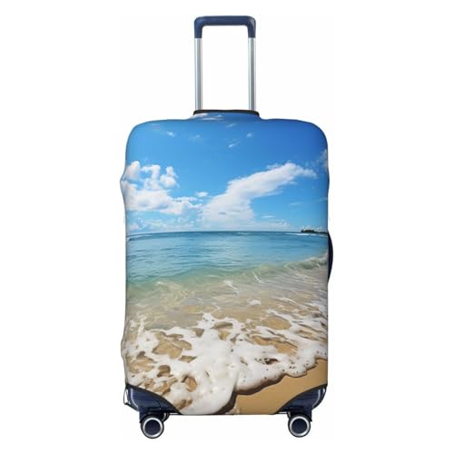 Elastic Travel Luggage Cover for Suitcase Tsa Approved Stretch Scratch-Resistant Suitcase Protector Cover Washable Sea and Beach Baggage Covers Fits 18-32 Inch Luggage Case