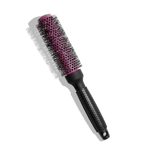 Ergo Super Gentle Round Hair Brush – Professional Wet & Dry Roller Hair Brush for Blow Drying, Hair Care Styling Tool (ERG33: 1.25″)