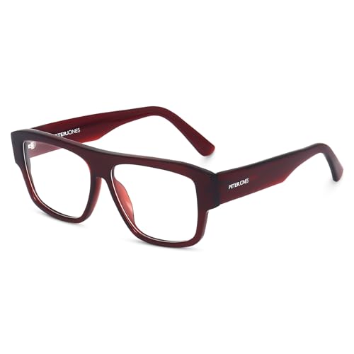 Image of Peter Jones Luxe I Pure Acetate I Oversized Large Size I Square Broad Frame I Spectacle Frame (U004)