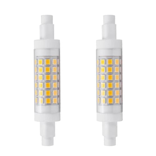 WULUN R7S 78mm 7W Ampoule LED linéaire, 4000k blanc neutre, corps en céramique, puissance équivalente de 70 Watts, AC/DC 220-240V, 700 lumens, non dimmable, 2 PCS
