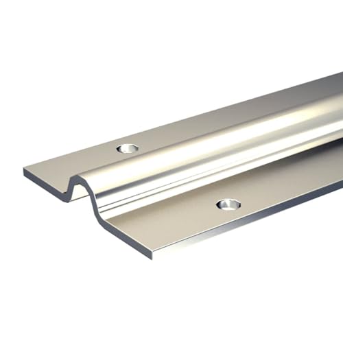 Rail à visser 1,95 m pour galet à gorge ronde Ø12 mm - portail coulissant 400 kg max