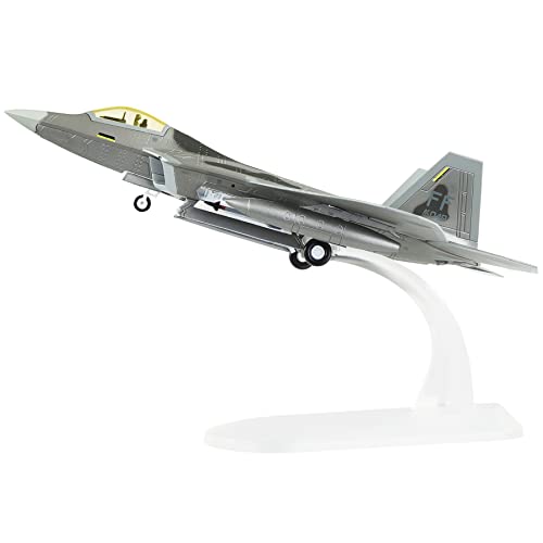 HANGHANG 1/100 Scale F-22 Raptor Model Airplane Diecast Military Fighter Plane Model for Collection