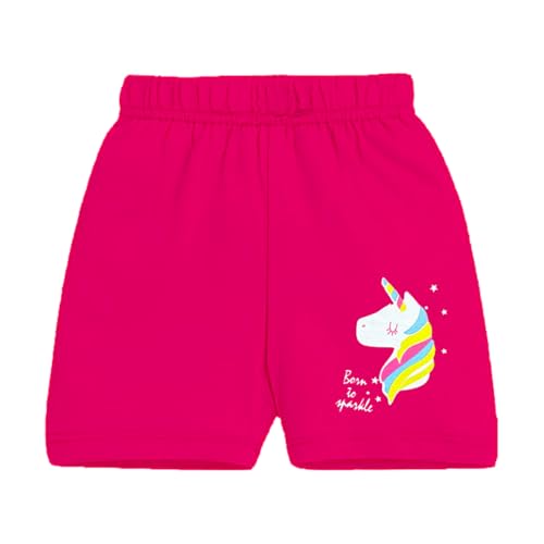 Image of Kuchipoo Girls Regular Fit Cotton Shorts - Pack of 5