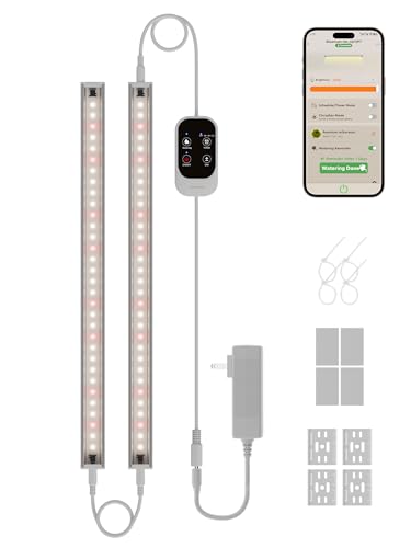 GLOWRIUM Smart Grow Lights for Indoor Plants with APP, Full Spectrum Grow Lights for Seed Starting...