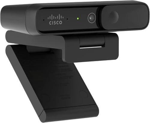 Cisco Desk HD 1920 x 1080 Webcam, 8 Megapixel, Black (CD-DSKCAMD-C-US) image 2