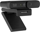 CISCO DESIGNED Cisco Desk Camera 1080p in Carbon Black with up to 1080p Full HD Video, Dual Microphones, Low-Light Performance, 1-Year Limited Hardware Warranty (CD-DSKCAMD-C-US)