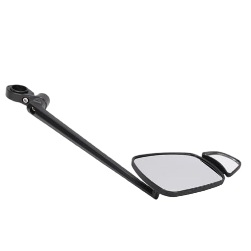 Espejo retrovisor de bicicleta ajustable gran angular para manillar de 20-25 mm de aluminio 2