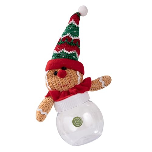 Qsvbeeqj Festival Vacances Conteneur de Stockage de Bonbons Pot à collations de Noël Durabilité pour les réunions de famille Voyage Pique-niques en plein air Porte-collations de Noël