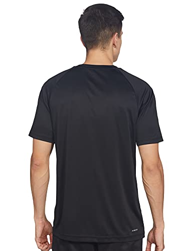 Image of adidas Men Polyester Striped Fitted T-Shirt