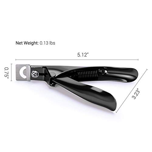 TECTIKO Nagelknipser Maniküre Tip Cutter Schneider für Kunstnägel Gelnägel Fingernägel Falsche Nägel (Schwarz) – Bild 8