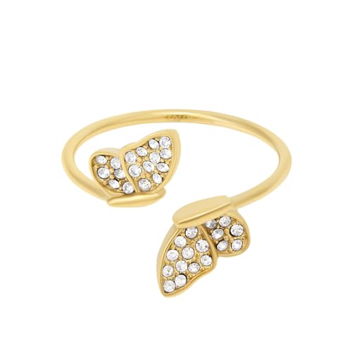 Fossil Women's Stainless Steel open Rings