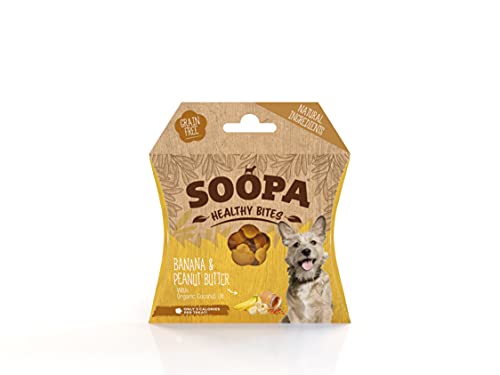 Soopa Banana & Peanut Butter Healthy Bites Dog Treats 50g
