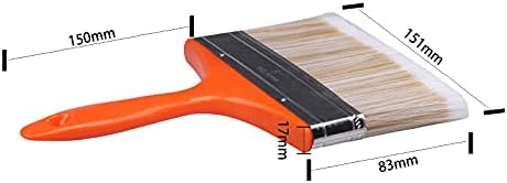 Large Flat Paint Brush Multi-purpose Wide Wall Art Paint Brush Shed Fence Floor House Paint Brushes for Wall Door Decor, Gesso, Varnishes, Acrylic Painting, Watercolor, Wood, Furniture