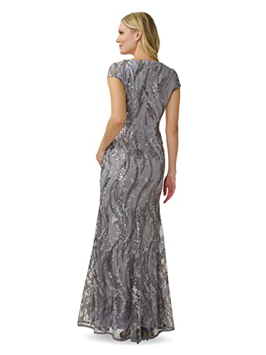 Image of Adrianna Papell Women's Sequin Embroidery Gown