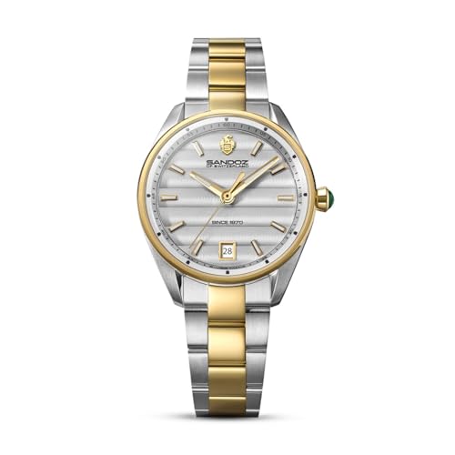 Image of SANDOZ Bachelin Premium Swiss Made Quartz Silver Dial Watch for Women - SZWLH0001117