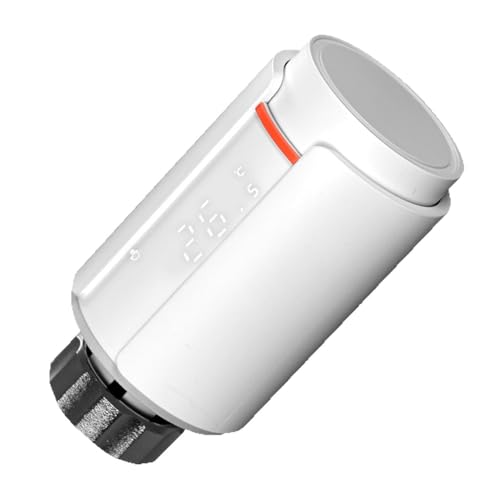 Bosiyrggrl Válvula Termostática para Radiador Tuya Smart ZigBee TRV, Programable con Aplicación Remota, Controlador de Temperatura