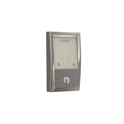 Schlage Encode Smart WiFi Deadbolt with Century Trim in Satin Nickel (BE489WB CEN 619)