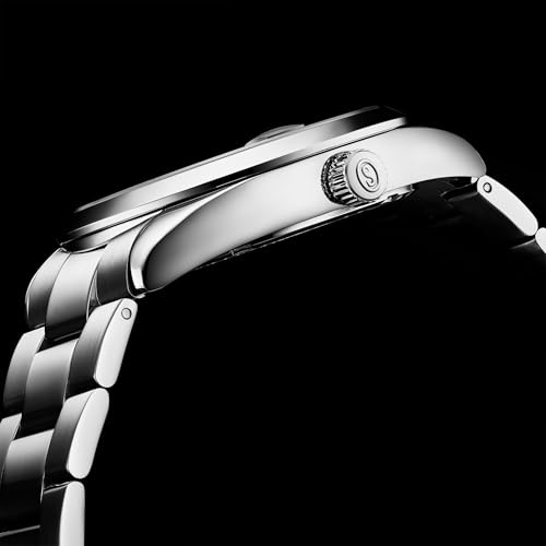 Montre à quartz pour homme bracelet acier inoxydable étanche avec dateur